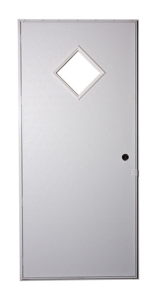 32X80 LH DIAMOND WINDOW WHITE/WHITE CORE WHITE FRAME