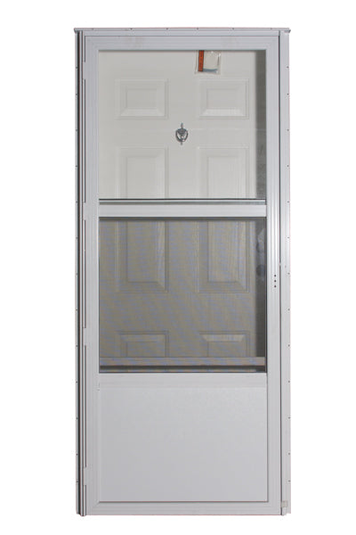 32X76 LH 6-PANEL WHITE/WHITE CORE 6IN JAMB WHITE STANDARD STORM