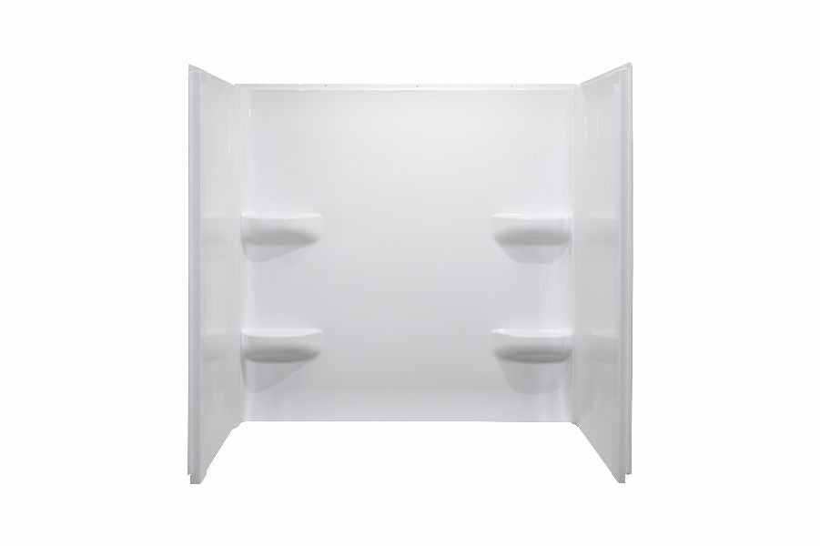 54x42x59 ACRYLIC WALL SURROUND - WHITE