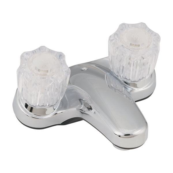 4IN LAVATORY FAUCET W/CRYSTAL HANDLES-CHROME