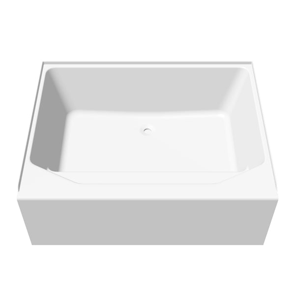 54x42 ACRYLIC GARDEN TUB BENCH SEAT - BISCUIT *SHOWN IN WHITE