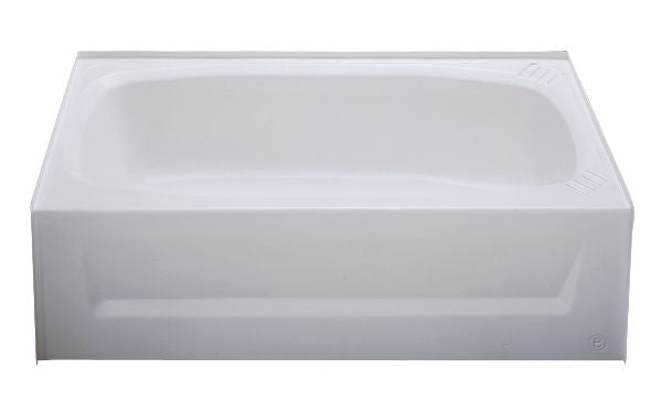 27x54 PLASTIC BOXED TUB RIGHT HAND DRAIN - WHITE